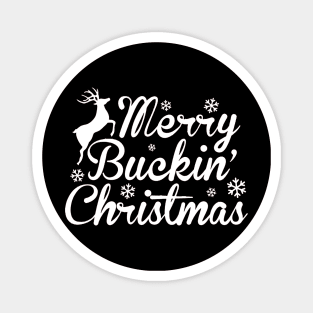 merry buckin' christmas Magnet